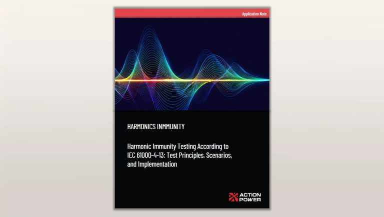 Harmonic Immunity Testing According to IEC 61000-4-13 Test Principles, Scenarios, and Implementation