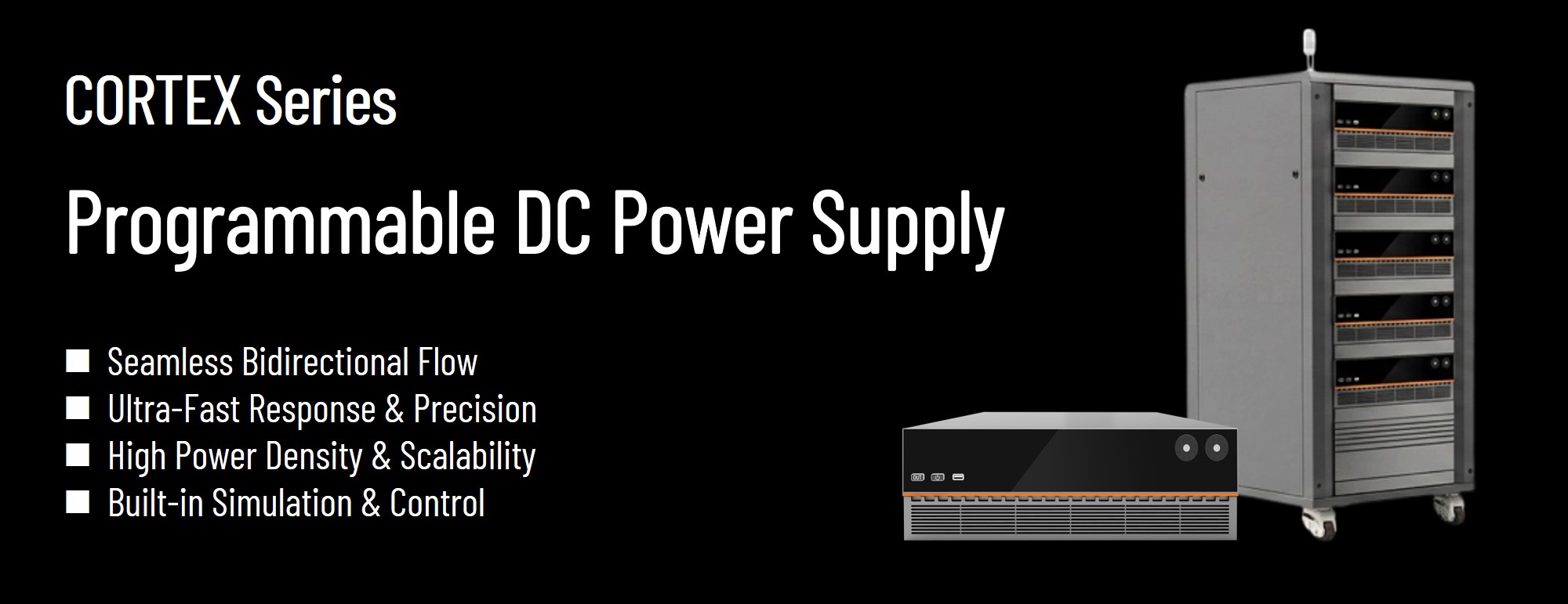 cortex series bidirectional programmable dc power supply