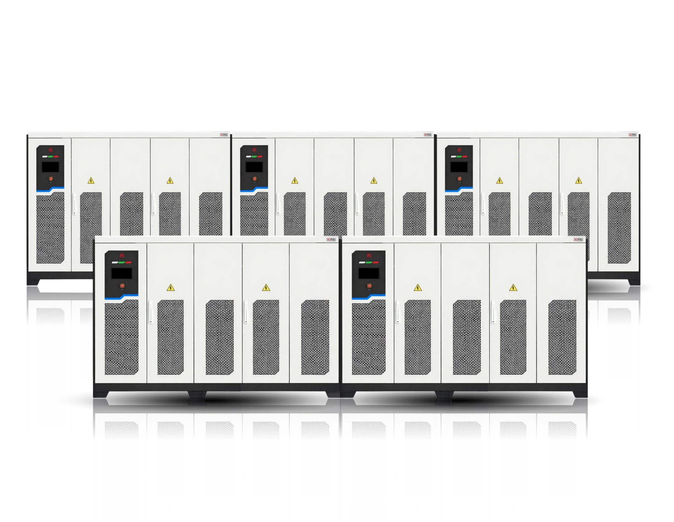 high power MVA grid code test platform reconfiguration